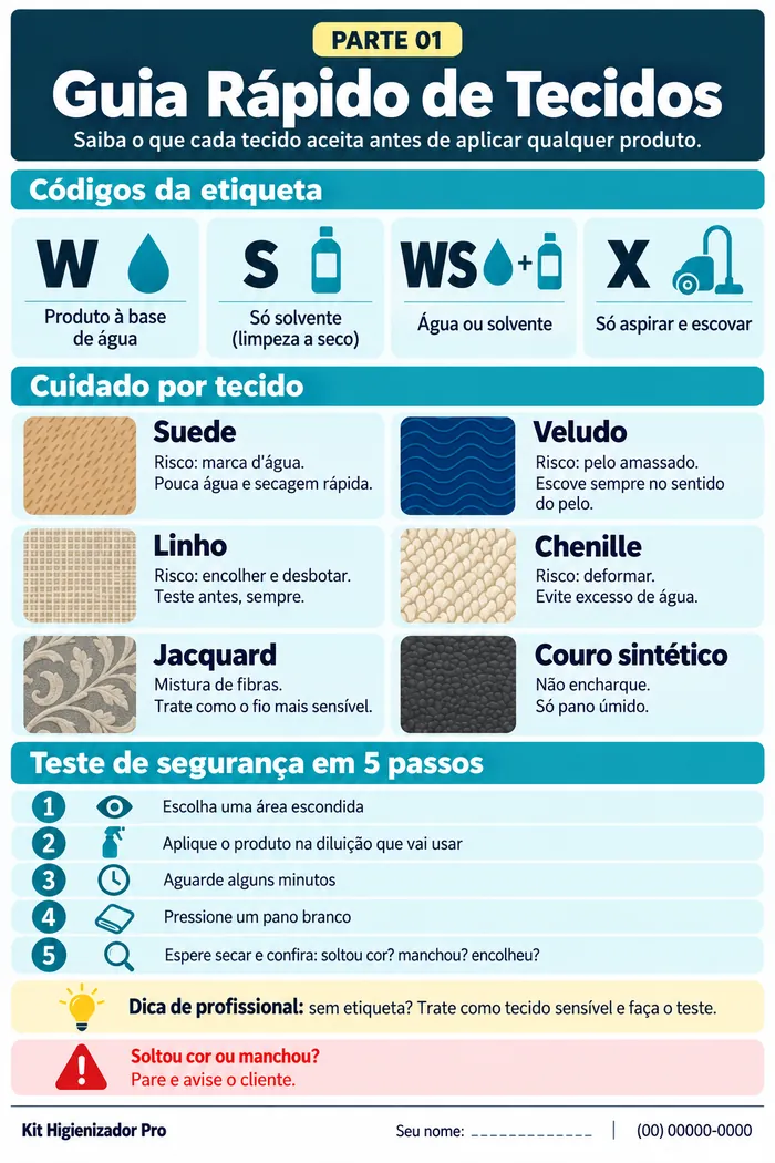 Guia Rápido de Tecidos